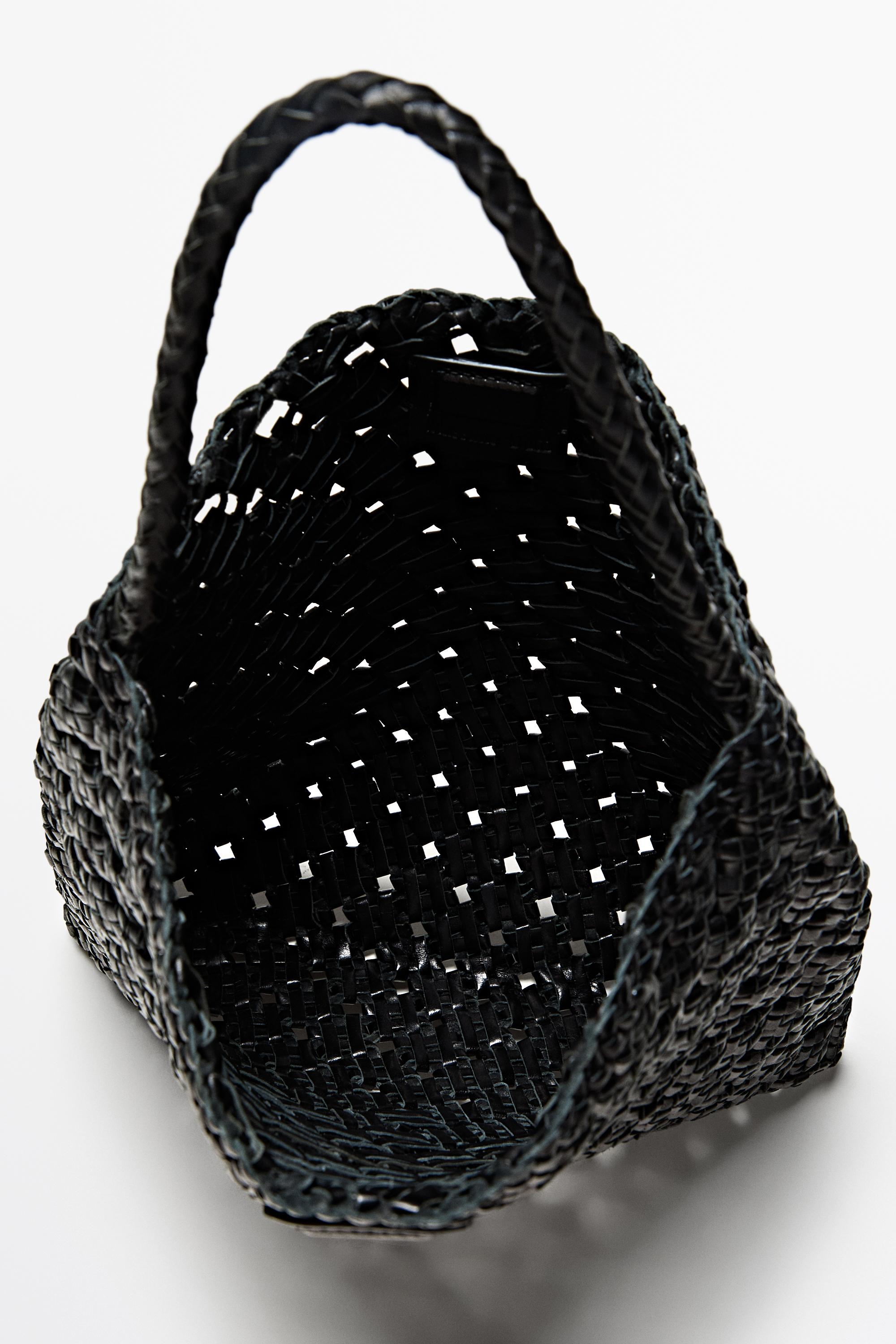 Medium braided nappa leather bag