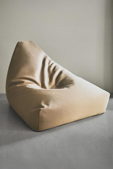 SÆKKESTOL I BOMULD - Beige fra Zara