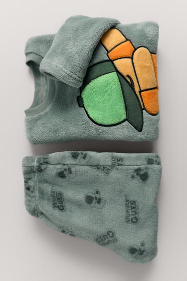 AGES 6-14 / STUMBLE GUYS™ © SCOPELY FLEECE PYJAMAS - Green by Zara