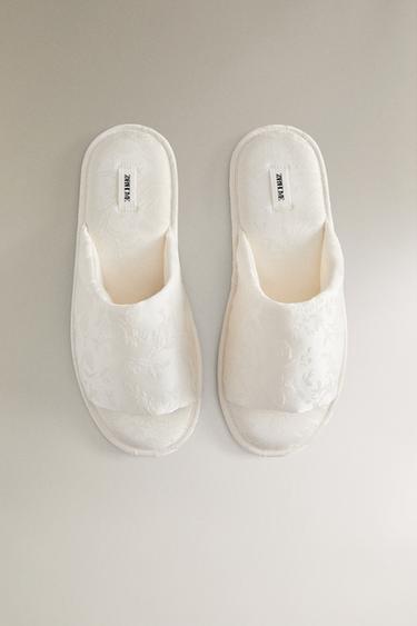 JACQUARD SLIDERS - Beige by Zara - Image 2