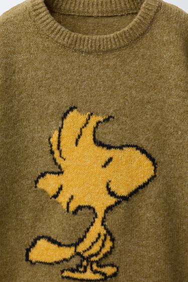 SNOOPY PEANUTS™ JUMPER - Olive Green by Zara - Image 2