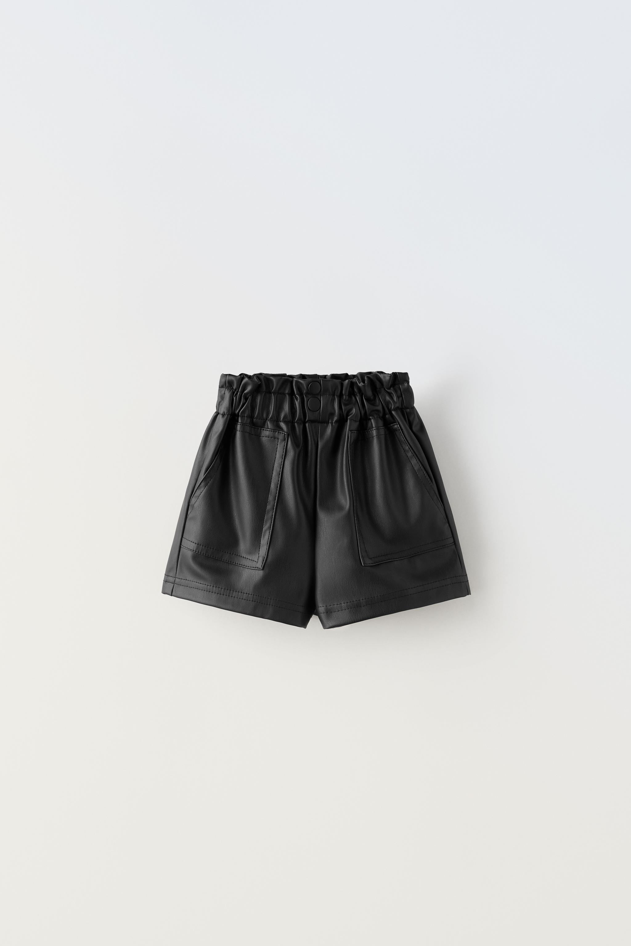  Faux Leather Shorts