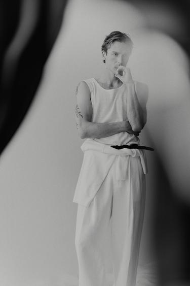 CAMISETA TANK RIB BÁSICA - Blanco de Zara