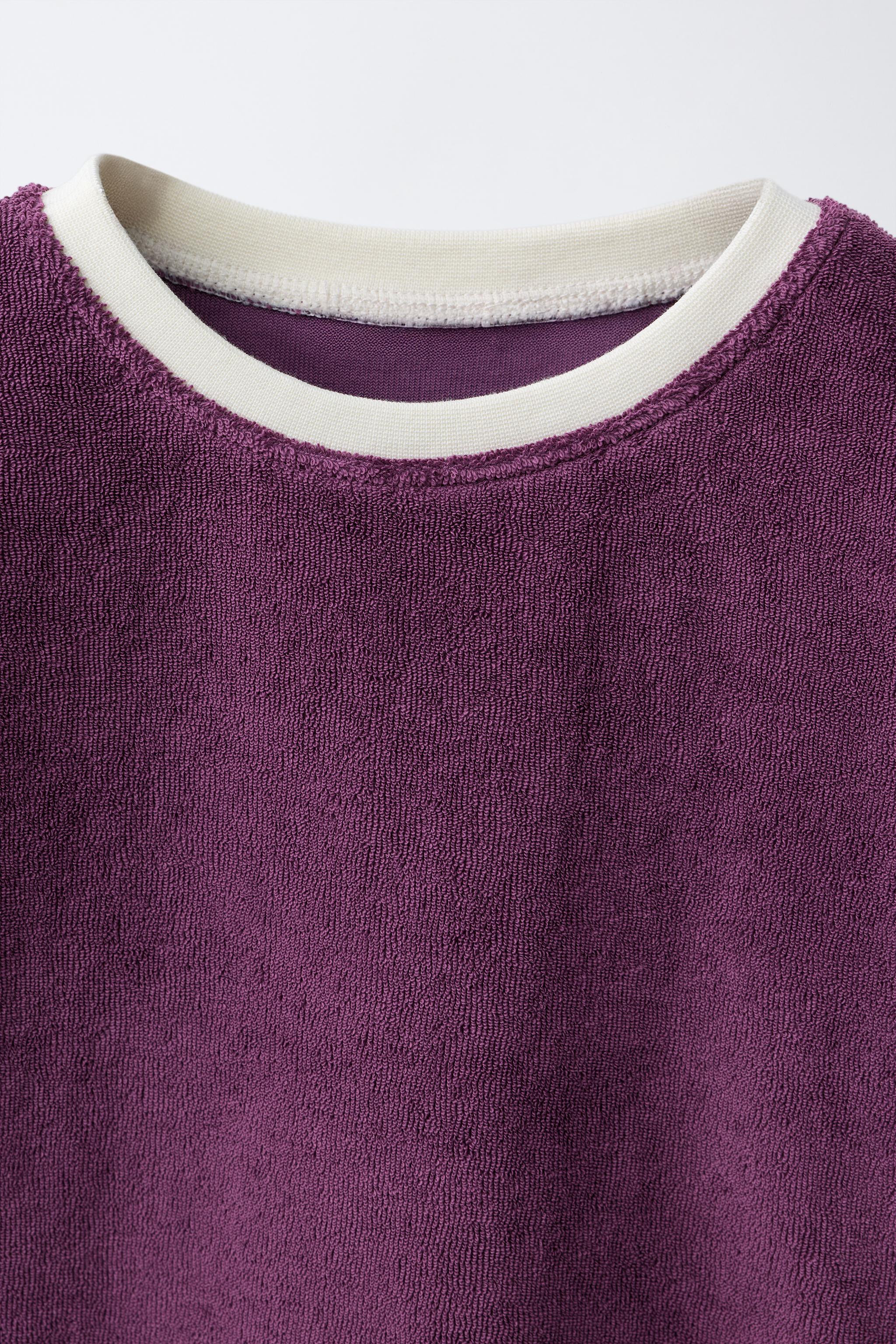 SOLID TOWEL EFFECT T-SHIRT AND BERMUDA SET