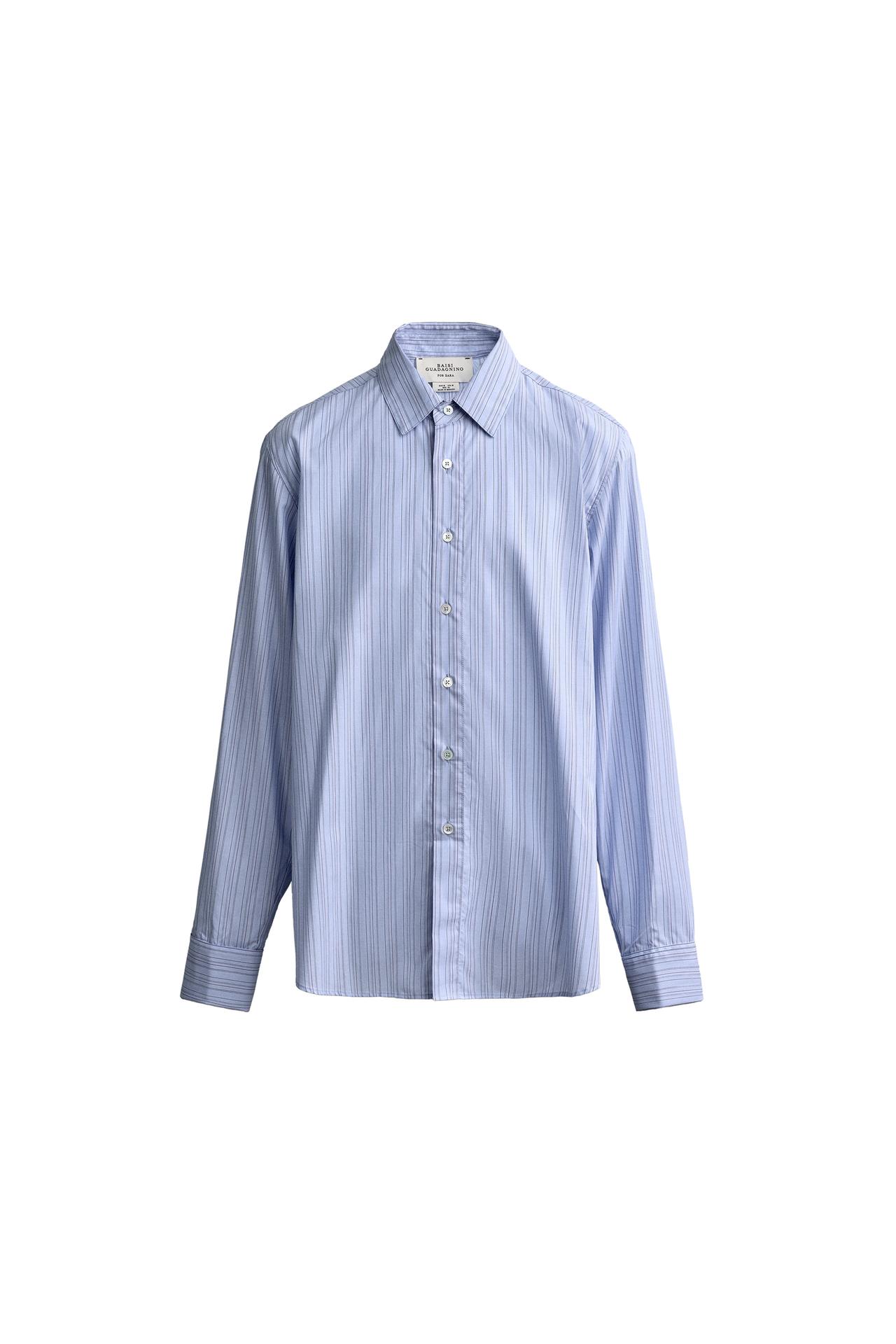 STRIPED PRINT REGULAR FIT SHIRT