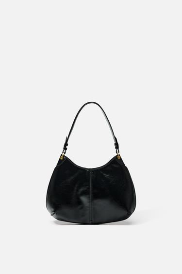 BOLSO DE HOMBRO OVALADO - Negro de Zara
