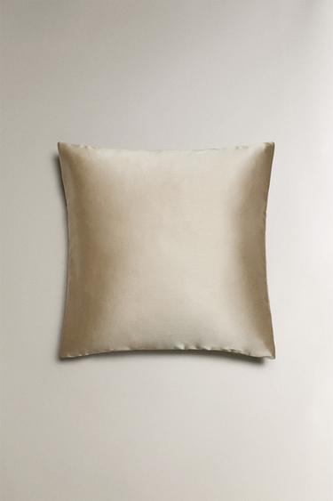 SATEEN CUSHION COVER WITH BORDER - Cava by Zara - Image 1