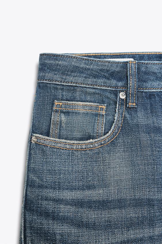 TRF MID-RISE STRAIGHT CROP JEANS