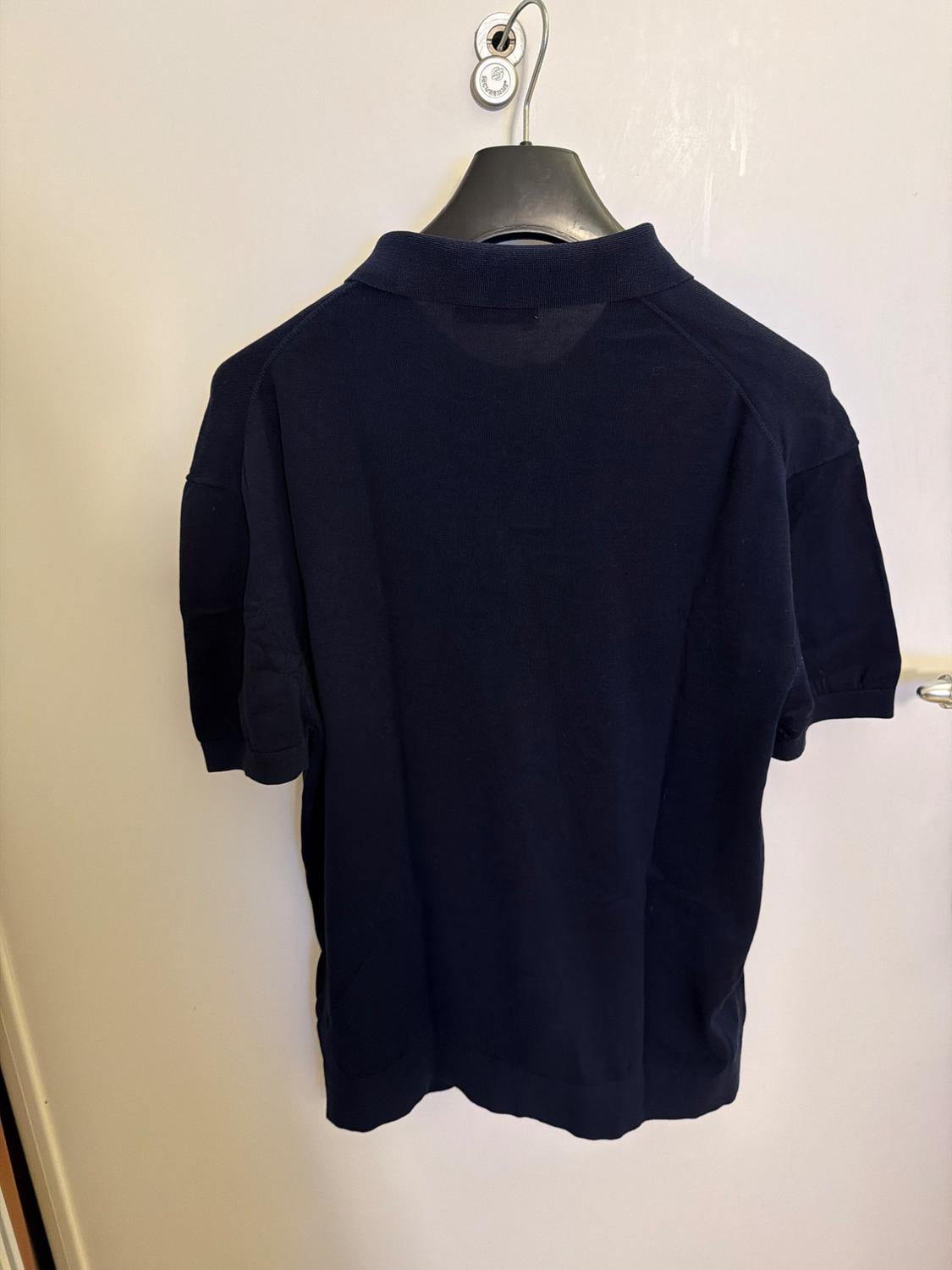 COTTON AND SILK KNIT POLO SHIRT - Image 3