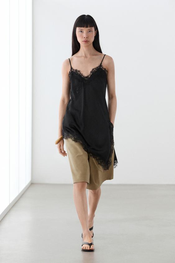 Asymmetric thin strap camisole top from Zara - $130