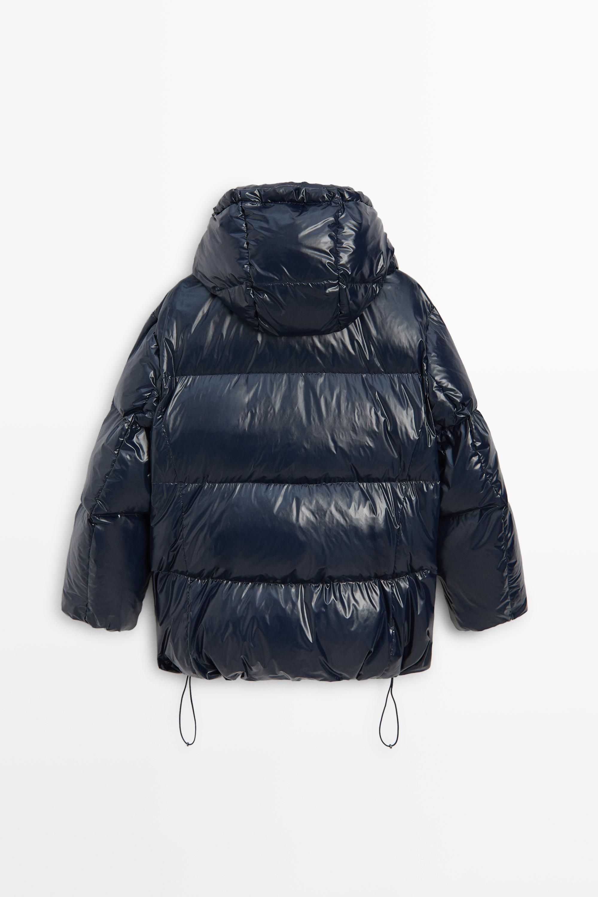 Shiny down jacket