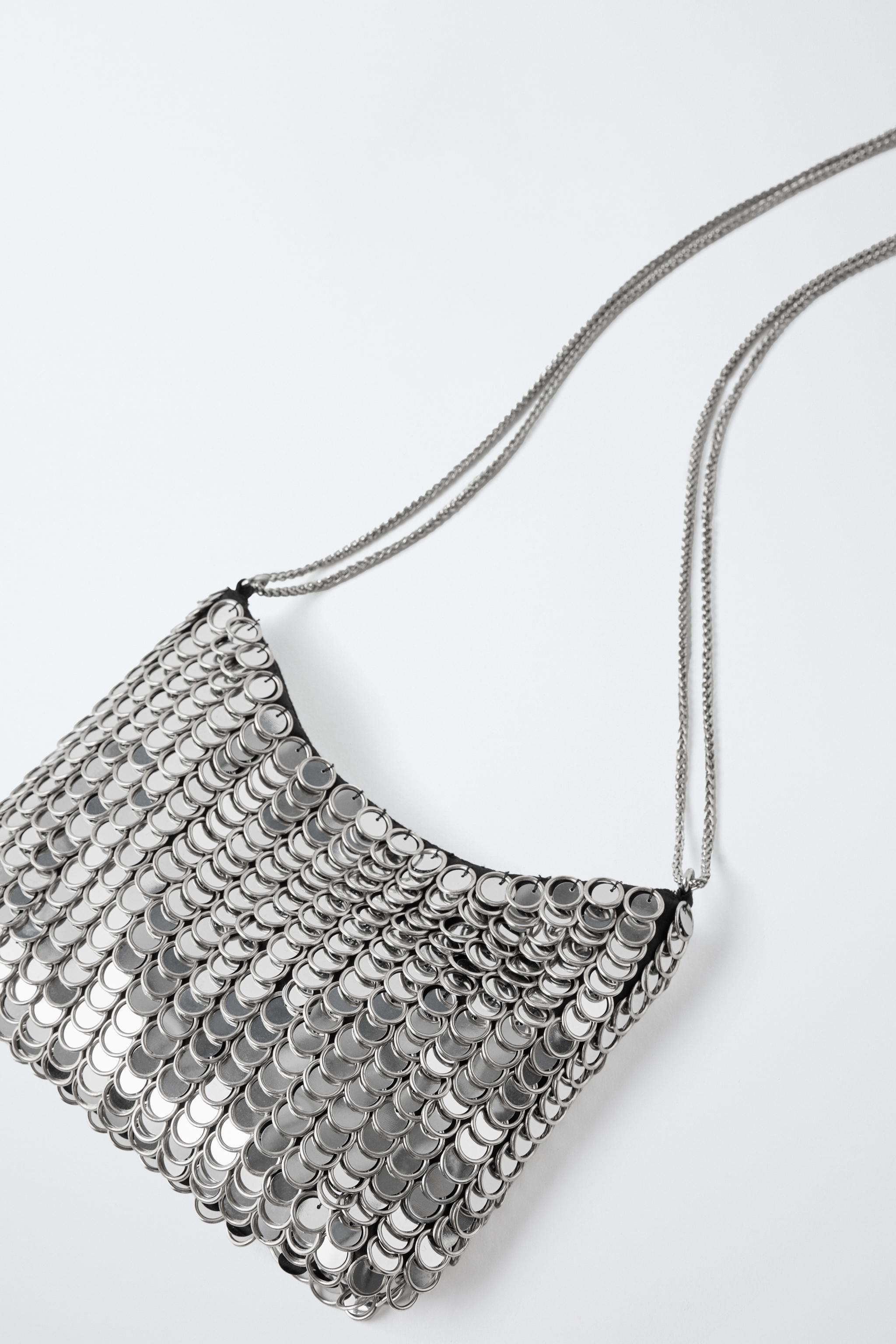 METALLIC BAG - Silver | ZARA United States