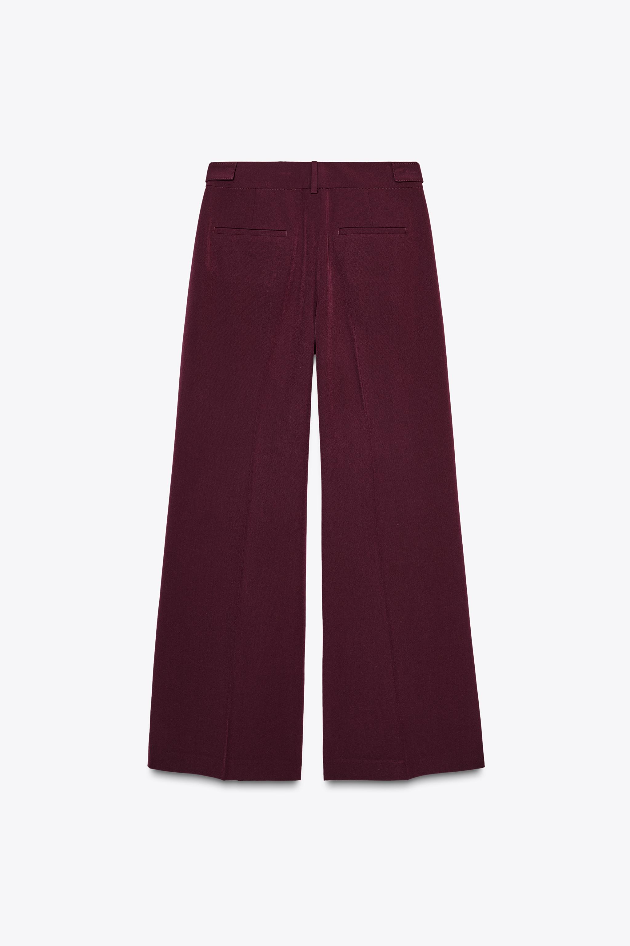PLEATED PANTS ZW COLLECTION - Burgundy | ZARA United States