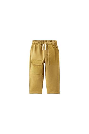PANTALÓN FELPA COMBINADO PANA