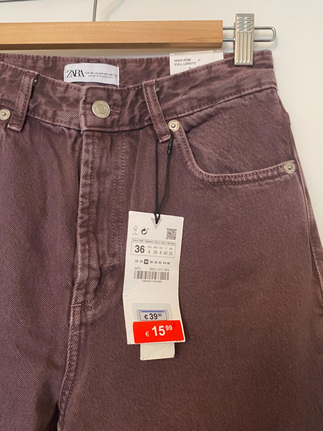 FLARED FULL-LENGTH COLOURED JEANS - Image 4