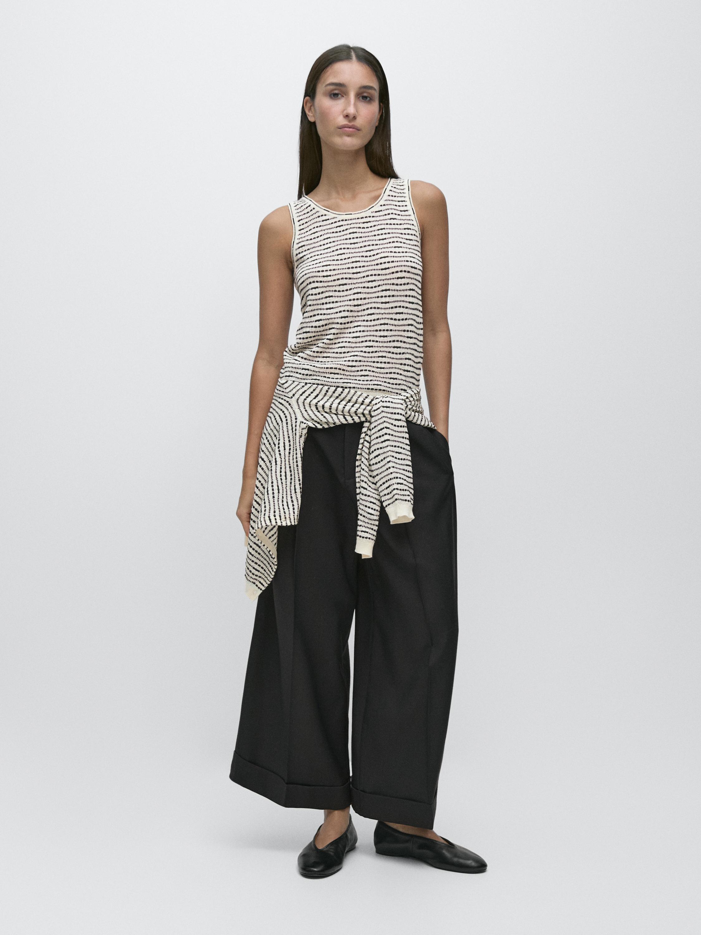 100% cotton knit top