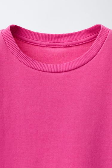 PLAIN INTERLOCK T-SHIRT - Fuchsia by Zara - Image 2