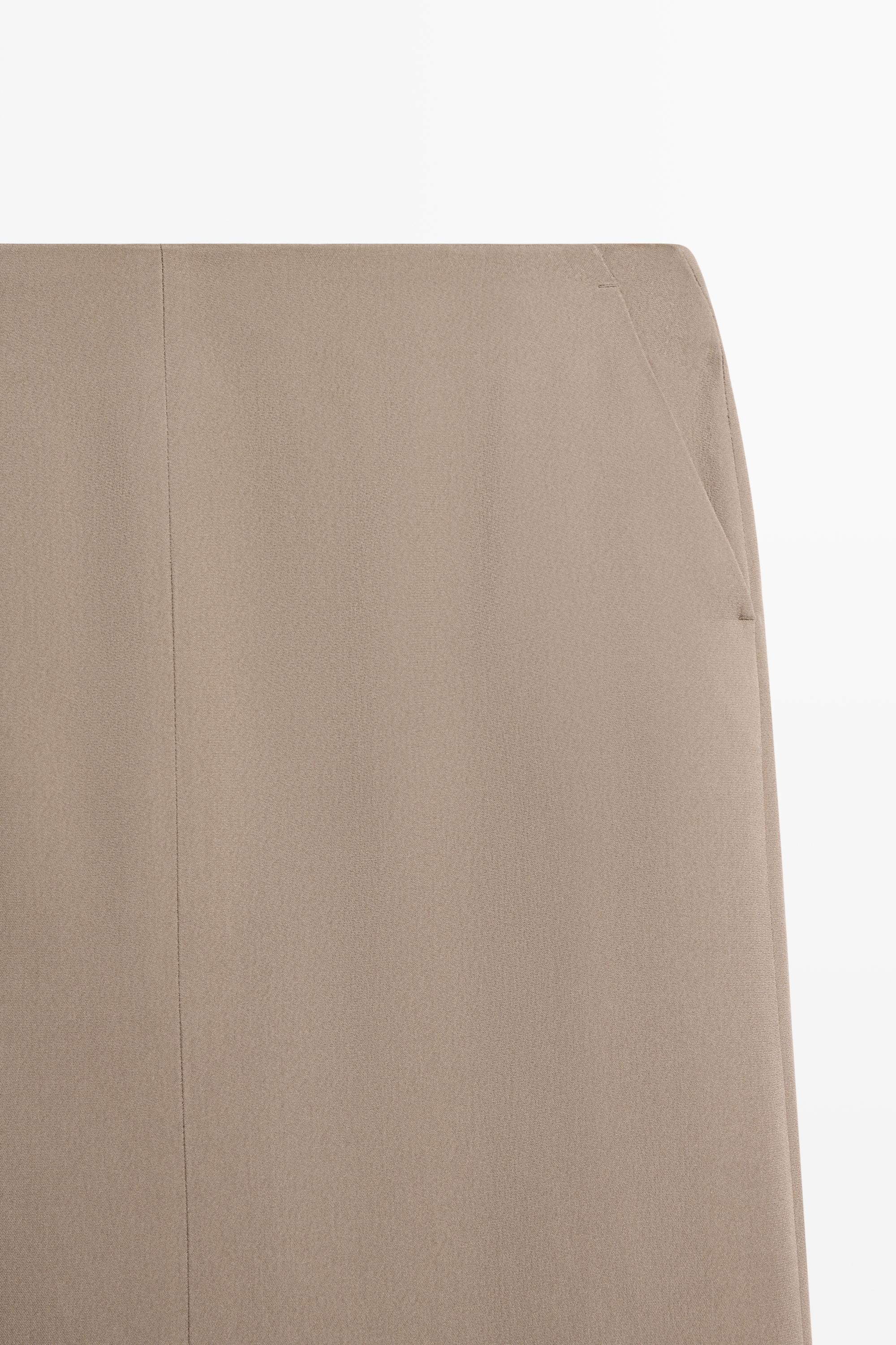 Flowing straight midi skirt - STUDIO
