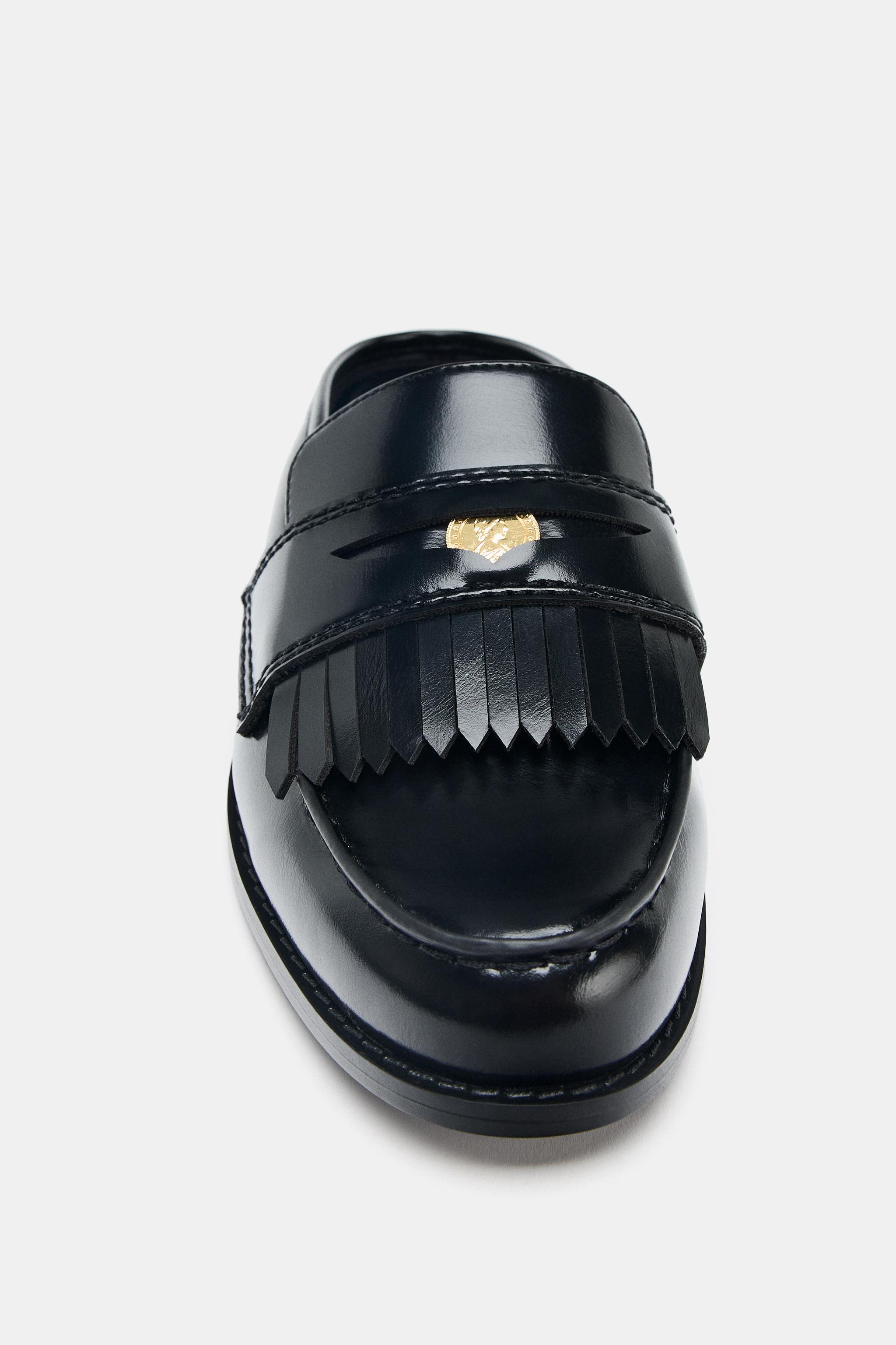 チャンキーソール ミュールローファー - ブラック | ZARA Japan / 日本