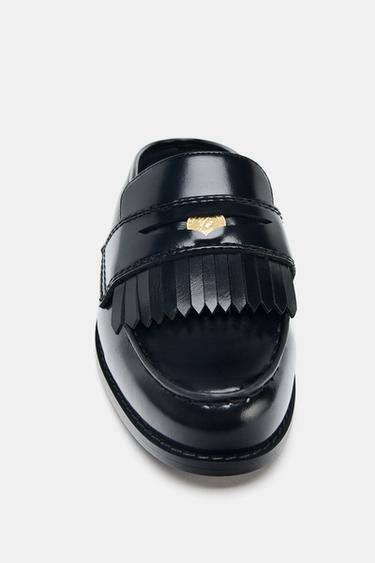 CHUNKY MULE LOAFERS - Black by Zara
