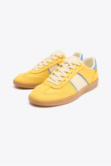 COLOURED SPORTS TRAINERS - Yellow by Zara - Image 4