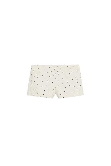 MINI-SHORTS MIT PUNKTEN - Einfarbig von Zara