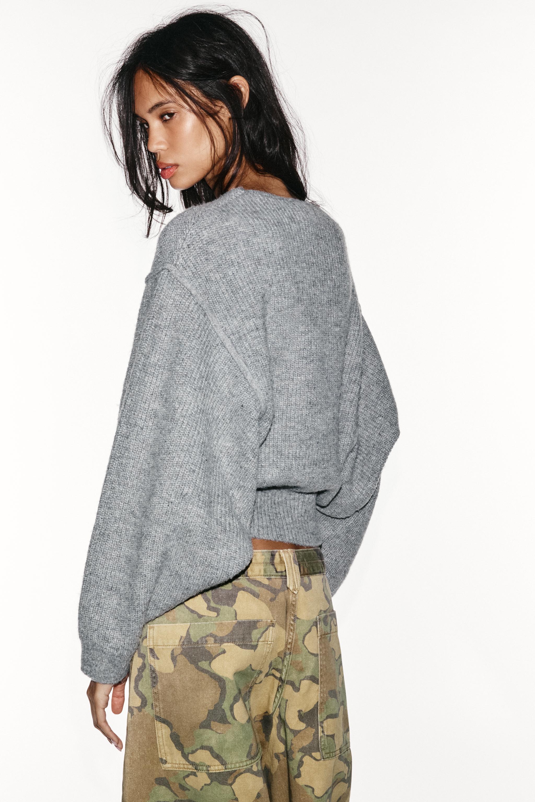 DROP ARMHOLE KNIT SWEATER