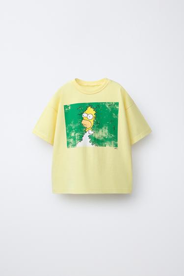 HOMER THE SIMPSONS ™ MATT GROENING PRINT T-SHIRT - Yellow by Zara - Image 0