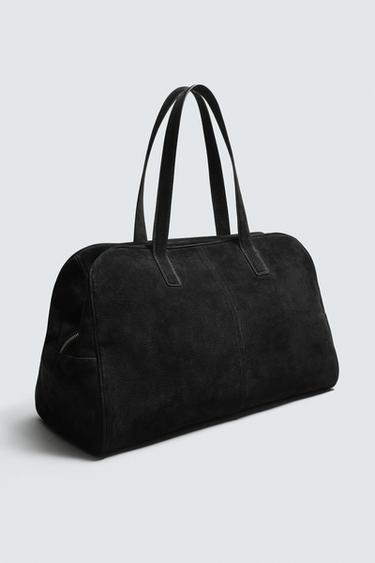 M LEATHER TRAVEL BAG - Black by Zara