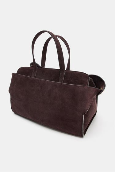 SAC EN CUIR CITY - Marron de Zara - Image 3