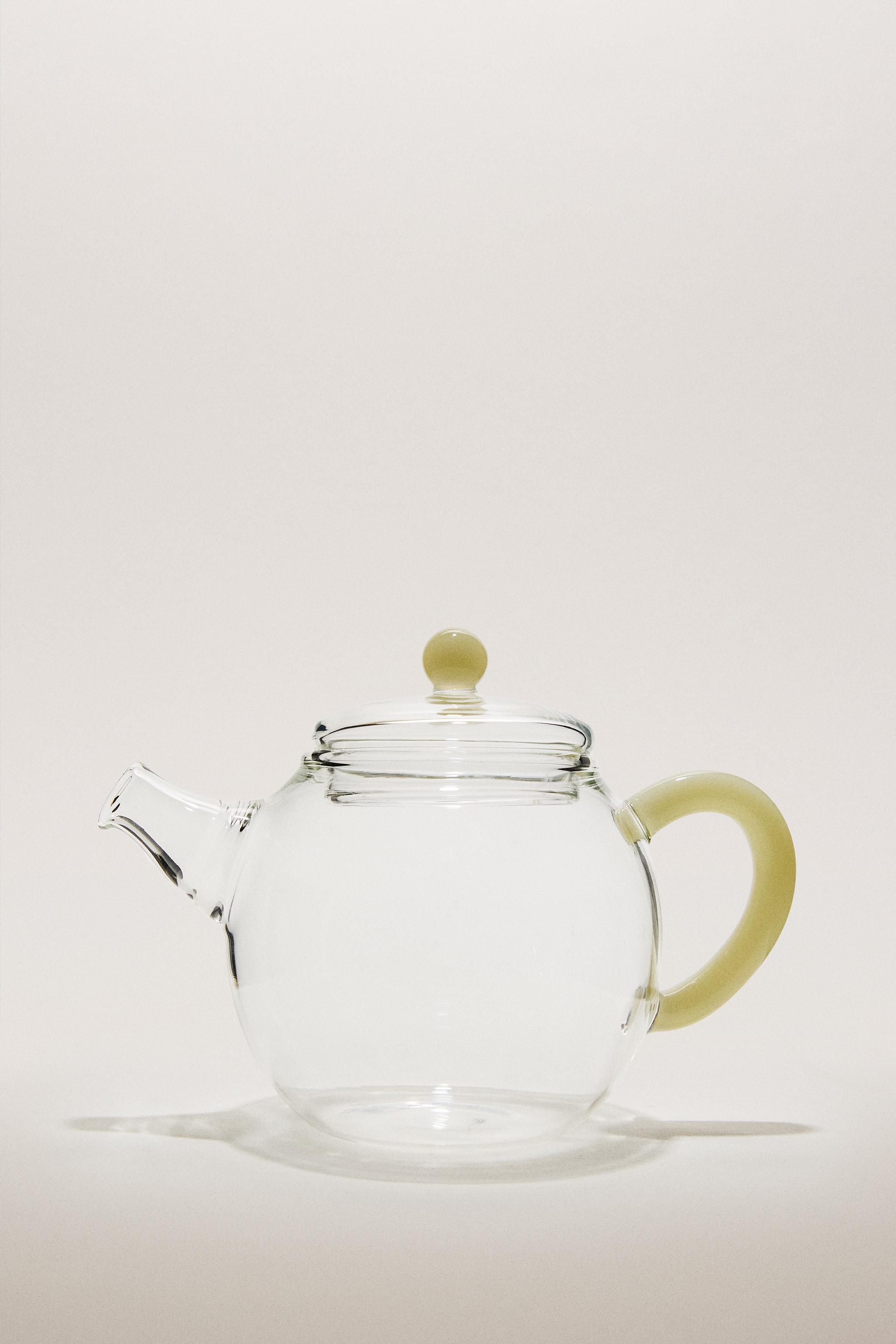 THÉIÈRE EN BOROSILICATE AVEC POIGNÉE COULEUR