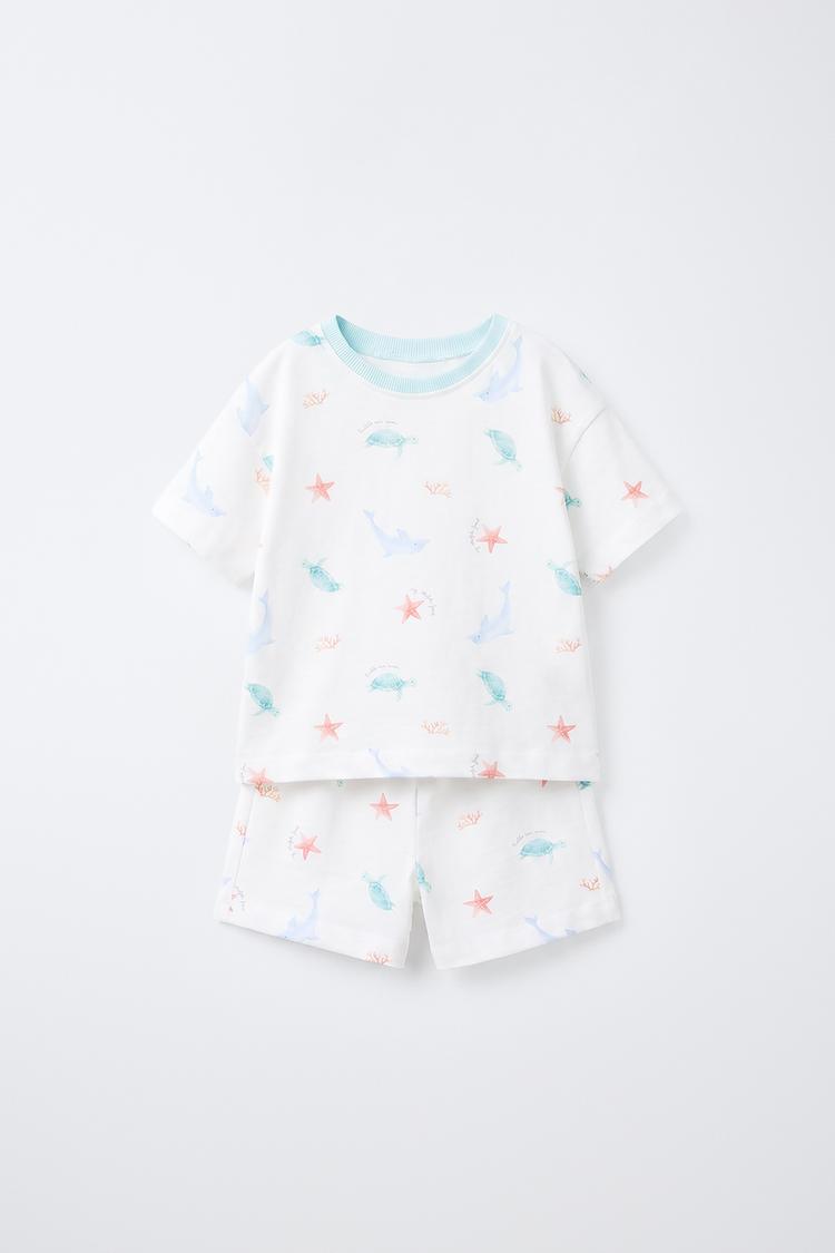 1 1/2-6 AÑOS/ Pijama con estampado marino