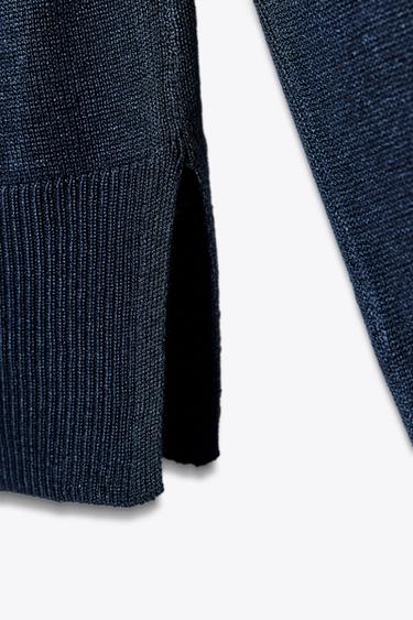 FEINSTRICKPULLOVER - Marineblau von Zara