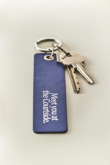 PORTA-CHAVES PELE TÉNIS - Azul da Zara