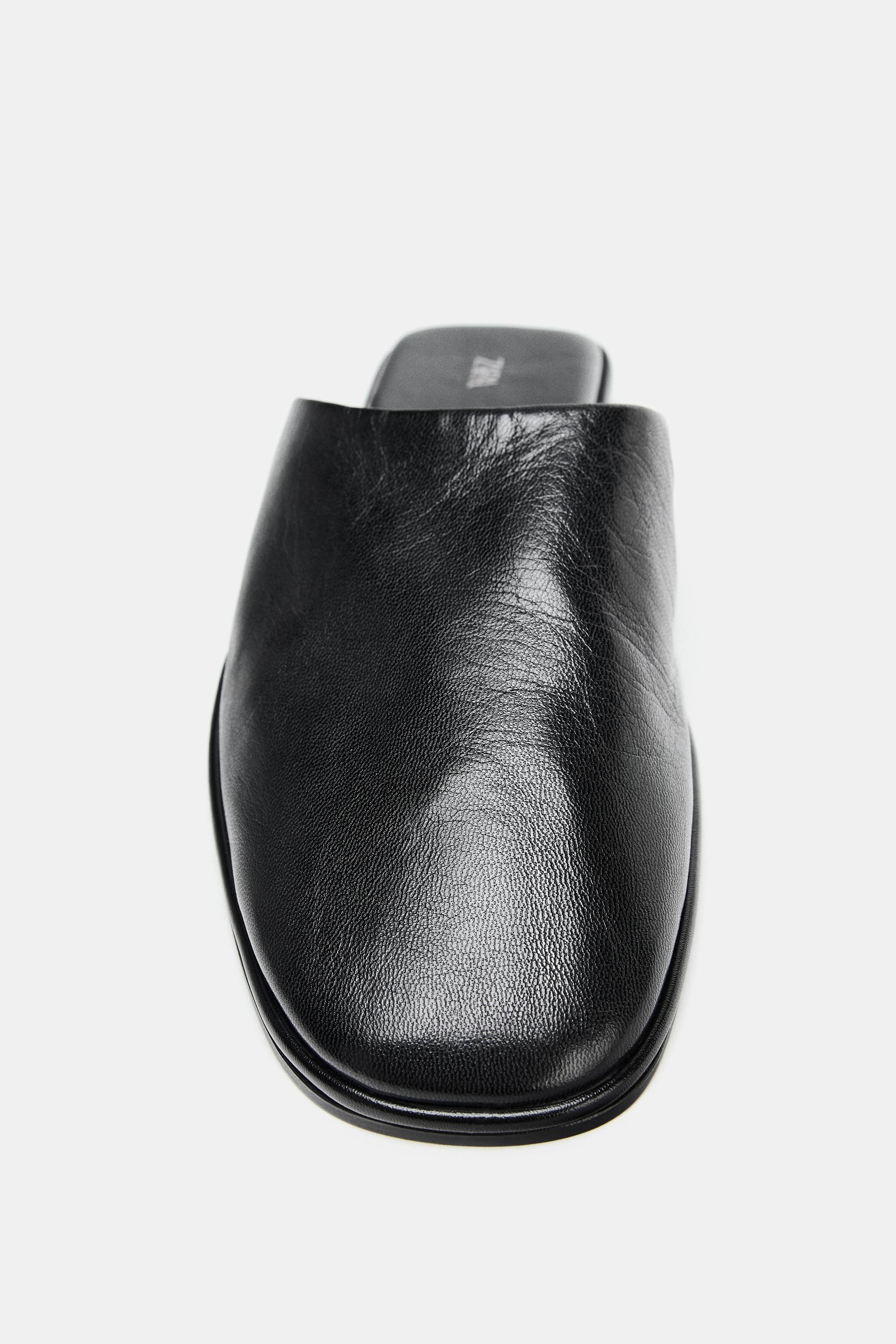 レザーミュール - ブラック | ZARA Japan / 日本