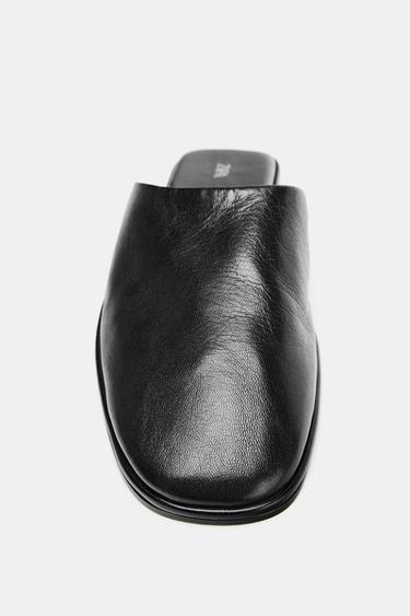 LEATHER MULE - Black by Zara - Image 3