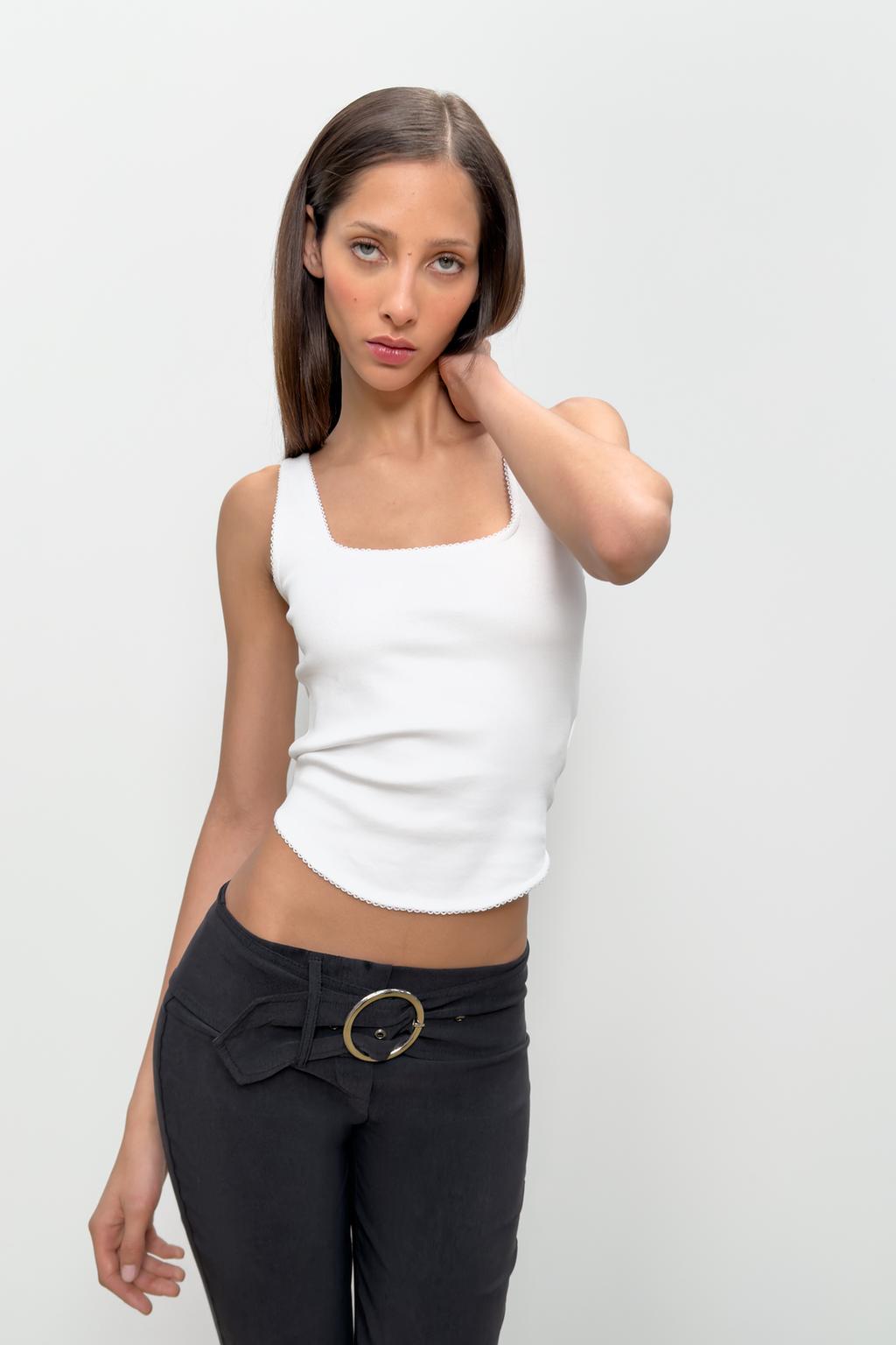 RIB KNIT TANK TOP - image 2