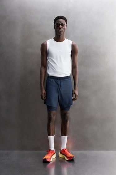 2-IN-1 TRAINING SHORTS - Navy blue by Zara - Image 0