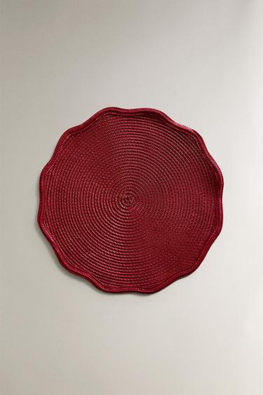 KERSTPLACEMAT MET KANT (2-PACK) - Rood van Zara - Afbeelding 0