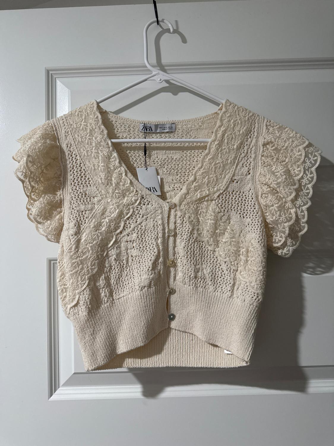 POINTELLE KNIT TOP