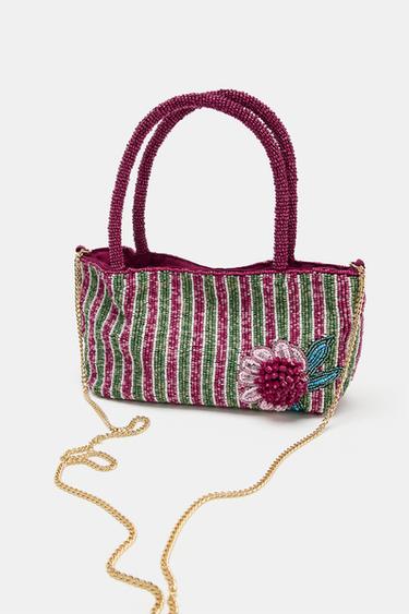 MINI SAC À PERLES - Rose de Zara - Image 1