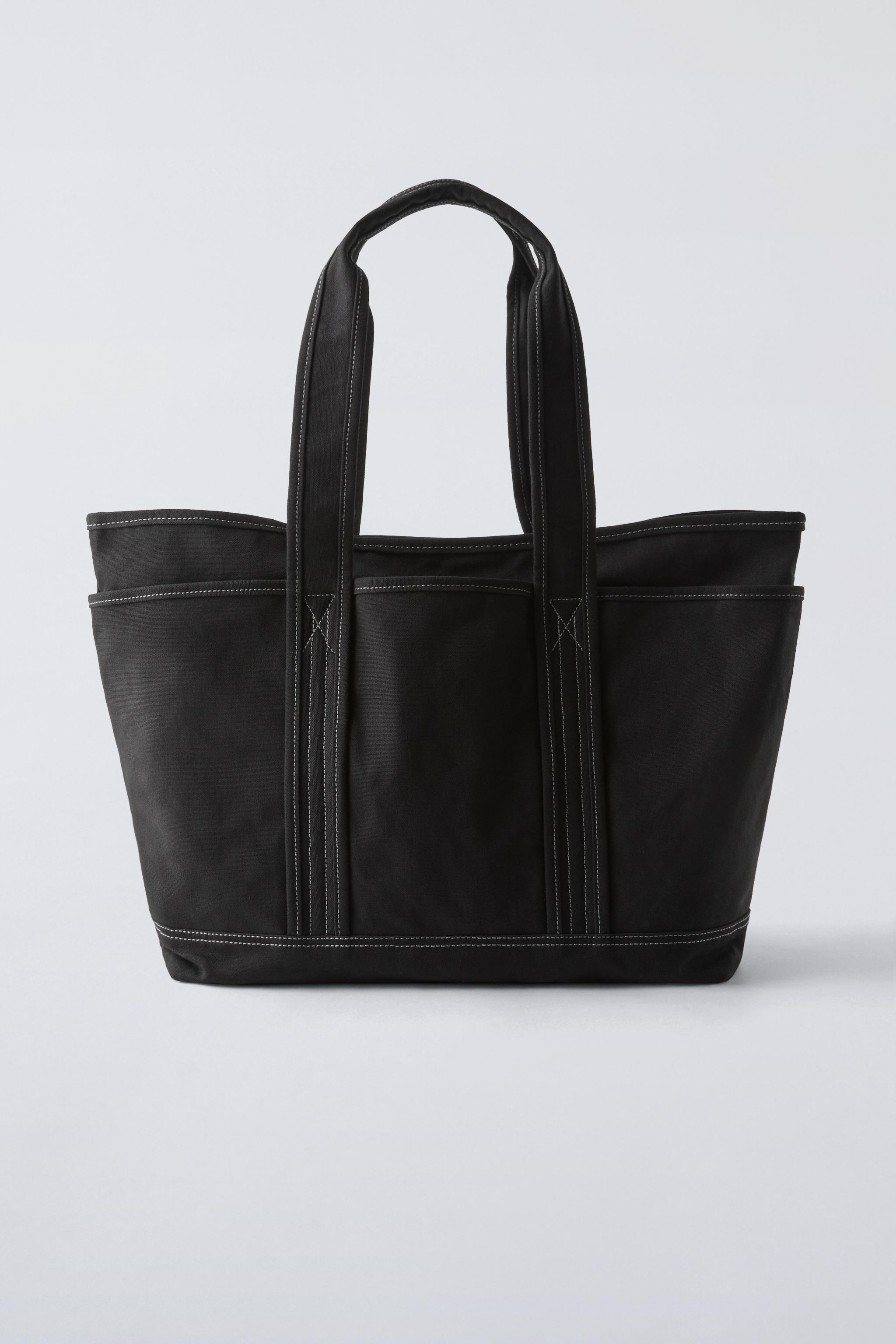 コットントートバッグ - ブラック | ZARA Japan / 日本