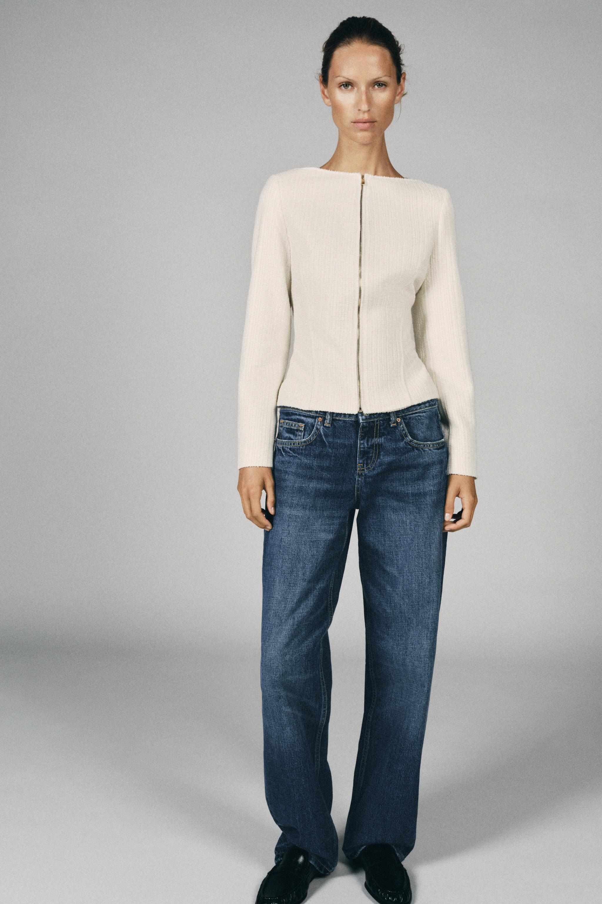 Женские пиджаки Zara STRUCTURED BOAT NECK BLAZER