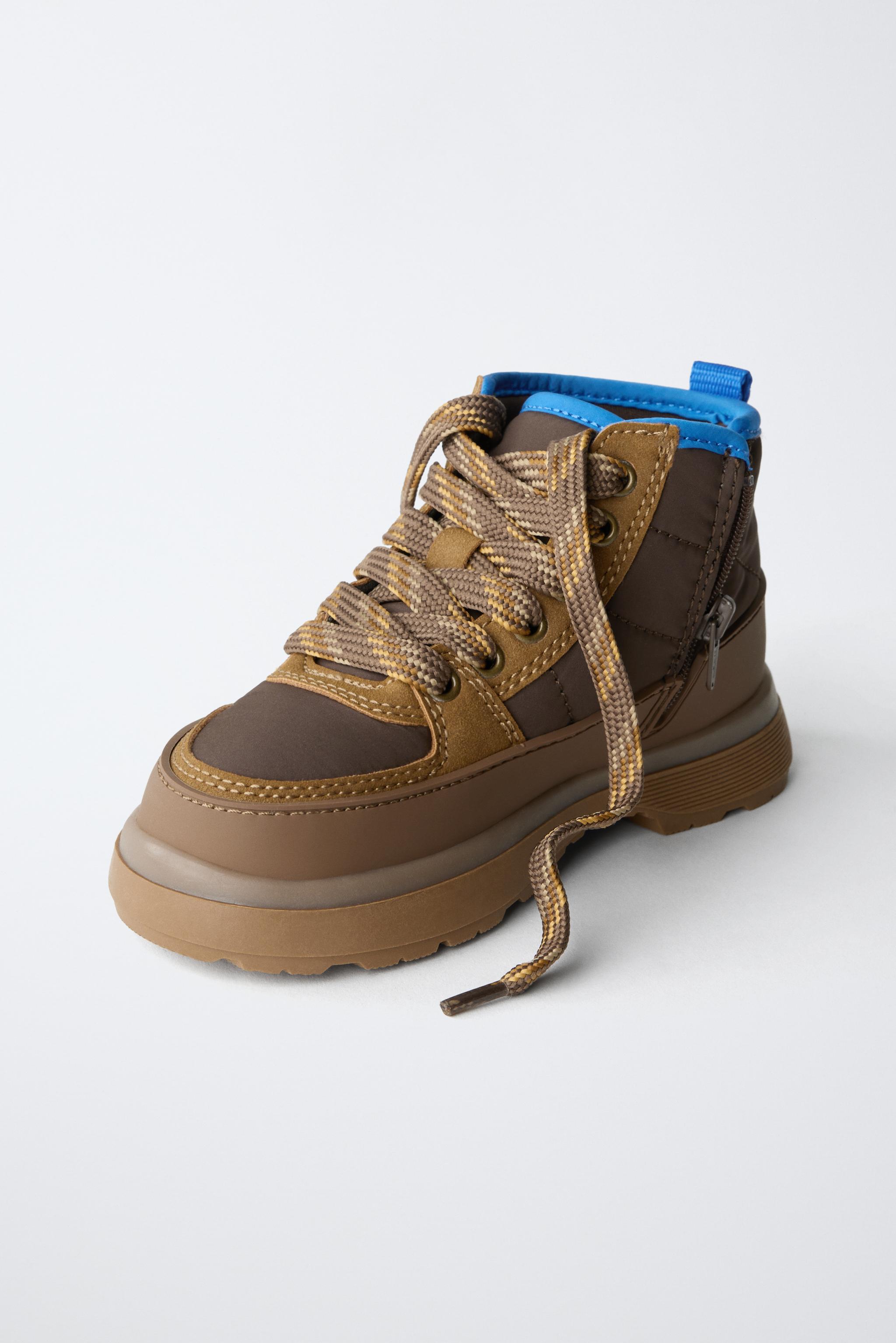 PANELLED ANKLE BOOTS