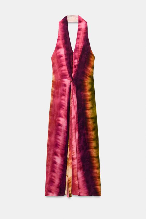 VESTIDO MIDI TIE DYE - TYEFUXIA de Zara - Imagen 0