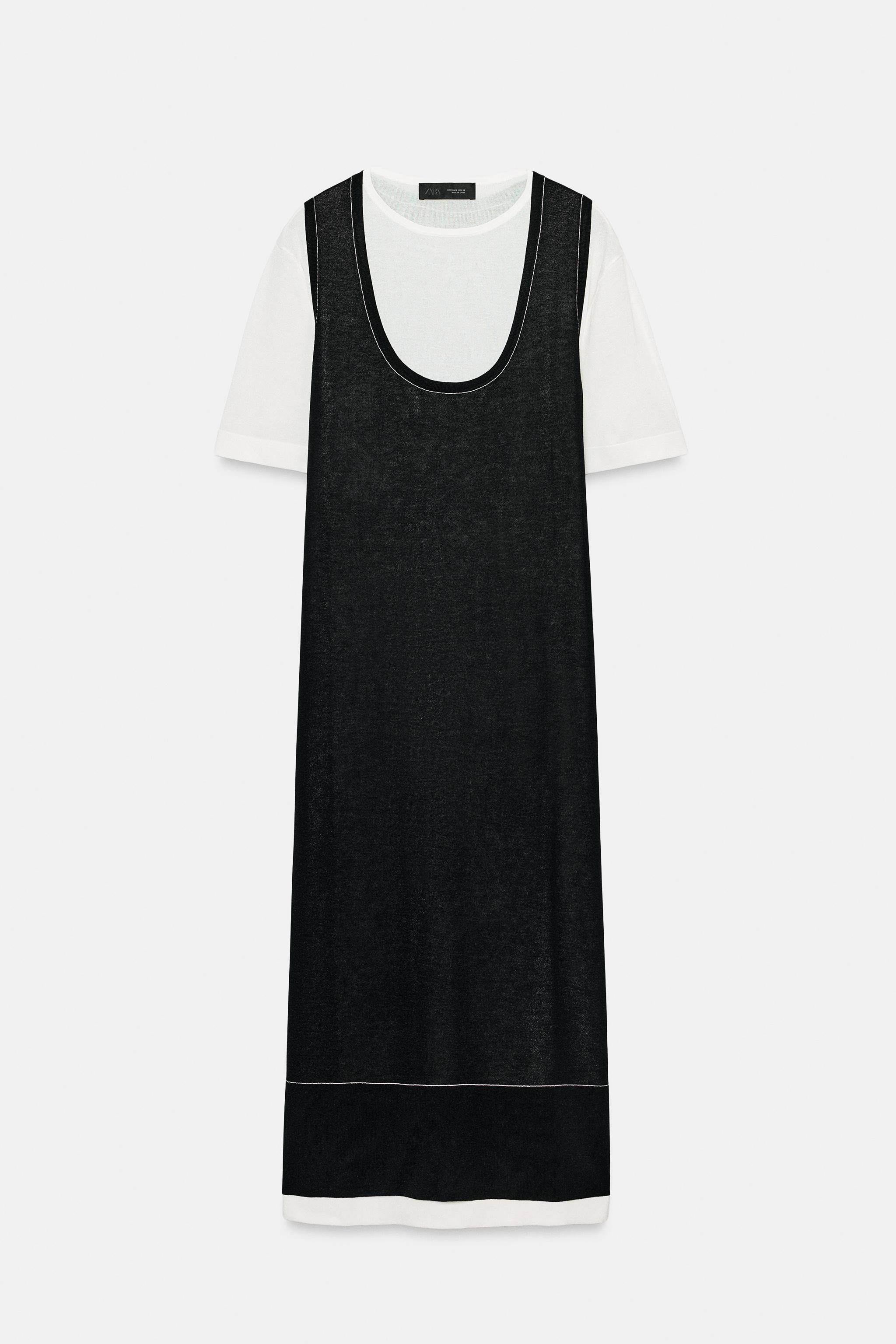COMBINATION KNIT DRESS