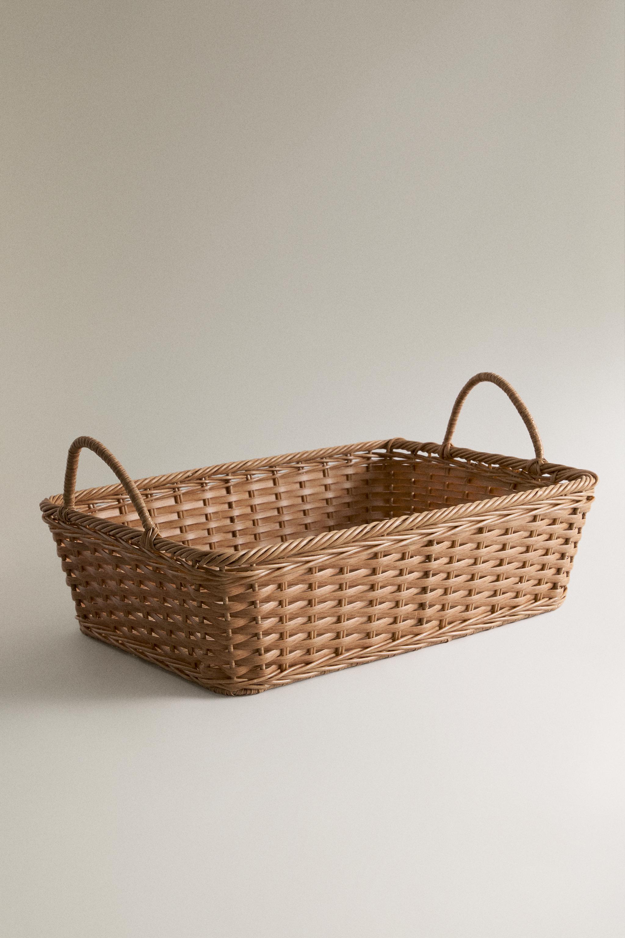 IRONING BASKET — Light beige