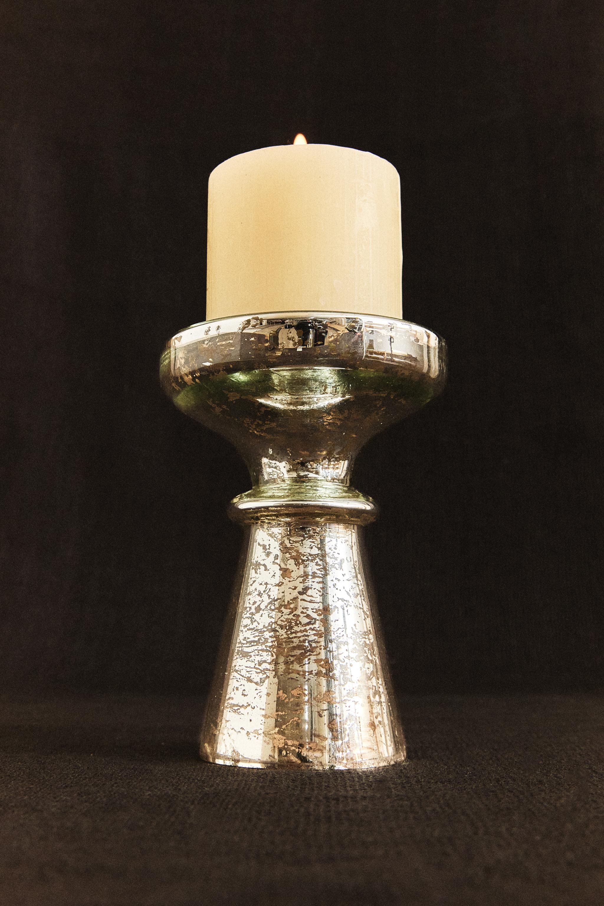 ANTIQUE CHRISTMAS TALL TEALIGHT HOLDER