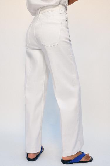 JEAN ZW COLLECTION LARGE TAILLE HAUTE - Blanc cassé de Zara - Image 2