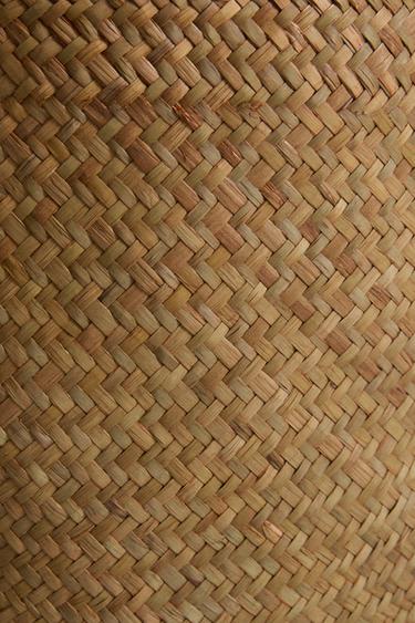 ROUND BASKET WITH HANDLE - Light beige by Zara - Image 3